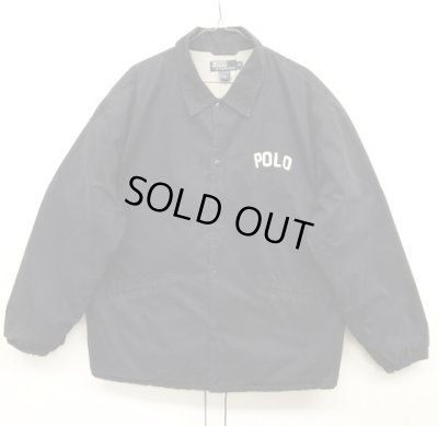 画像1: 90'S RALPH LAUREN 裏地付き コーチジャケット NAVY (VINTAGE)