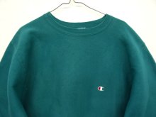他の写真2: 90'S CHAMPION 刺繍タグ リバースウィーブ 無地 ティール USA製 (VINTAGE)