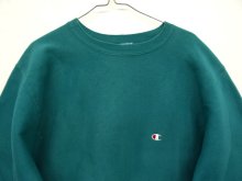 他の写真2: 90'S CHAMPION 刺繍タグ リバースウィーブ 無地 ティール USA製 (VINTAGE)