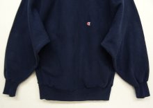 他の写真3: 90'S CHAMPION 刺繍タグ リバースウィーブ 無地 ネイビー USA製 (VINTAGE)