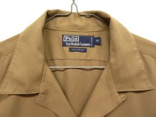 他の写真1: 90'S RALPH LAUREN レーヨン100% オープンカラーシャツ BEIGE (VINTAGE)