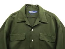 他の写真2: 90'S RALPH LAUREN レーヨン100% オープンカラーシャツ OLIVE (VINTAGE)