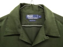 他の写真1: 90'S RALPH LAUREN レーヨン100% オープンカラーシャツ OLIVE (VINTAGE)