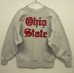 画像1: 90'S CHAMPION "OHIO STATE(目あり）" 刺繍タグ リバースウィーブ グレー USA製 (VINTAGE) (1)