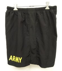 他の写真1: アメリカ軍 US ARMY APFU ナイロン トレーニングショーツ BLACK (USED)