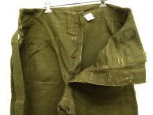 他の写真2: 50'S フランス軍 リネン混 モーターサイクル オーバーパンツ OLIVE (DEADSTOCK)