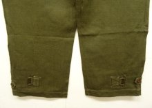 他の写真3: 50'S フランス軍 リネン混 モーターサイクル オーバーパンツ OLIVE (DEADSTOCK)