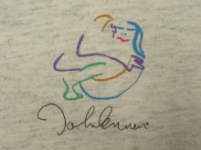 他の写真1: 80'S JOHN LENNON "BAG ONE ARTS" 両面プリント Tシャツ ヘザーグレー (VINTAGE)