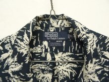 他の写真1: 90'S RALPH LAUREN "CALDWELL" レーヨン 半袖 オープンカラーシャツ チャコールベース (VINTAGE)
