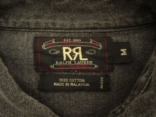 他の写真1: 90'S RRL 初期 三ツ星タグ デニム ウエスタンシャツ BLACK (VINTAGE)