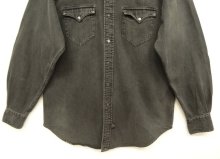 他の写真3: 90'S RRL 初期 三ツ星タグ デニム ウエスタンシャツ BLACK (VINTAGE)