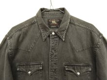 他の写真2: 90'S RRL 初期 三ツ星タグ デニム ウエスタンシャツ BLACK (VINTAGE)