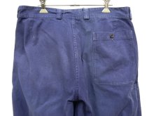 他の写真3: 60'S フランス軍 プリーツ入り ワークパンツ BLUE (VINTAGE)