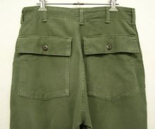 他の写真2: 70'S アメリカ軍 US ARMY "OG107" コットンサテン ベイカーパンツ W32L31 (VINTAGE)