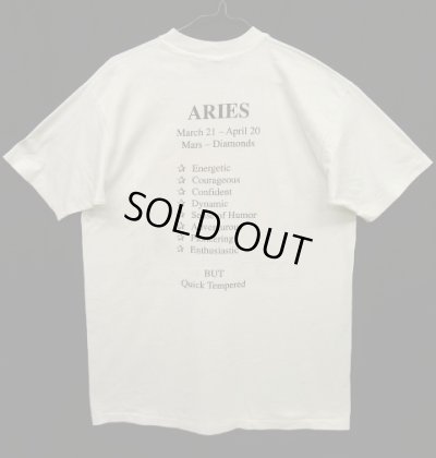 画像2: 90'S AMERICAN GRAFITTI INC "ARIES" シングルステッチ 両面プリント Tシャツ ホワイト USA製 (VINTAGE)