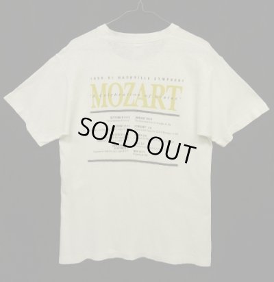 画像2: 90'S MOZART モーツァルト 両面プリント シングルステッチ Tシャツ ホワイト USA製 (VINTAGE)