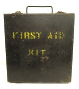 メタル製 FIRST AID KIT ボックス ブラック (VINTAGE)