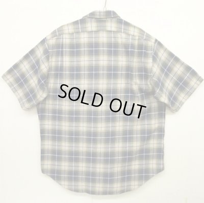 画像2: 90'S RRL 三ツ星タグ 半袖シャツ オンブレチェック (DEADSTOCK)