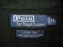 他の写真1: 90'S RALPH LAUREN "CLAYTON" リネン/コットン 半袖 オープンカラーシャツ ブラック (VINTAGE)