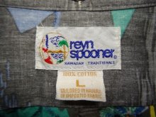 他の写真1: 90'S REYN SPOONER コットン アロハシャツ ブラックベース ハワイ製 (VINTAGE)