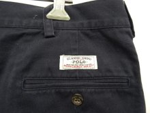 他の写真3: 90'S RALPH LAUREN "TYLER SHORT" ツープリーツ チノショーツ ネイビー (DEADSTOCK)