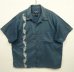 画像1: 01'S PATALOHA サーフプリント 半袖 オープンカラーシャツ ブルー ポルトガル製 (VINTAGE) (1)