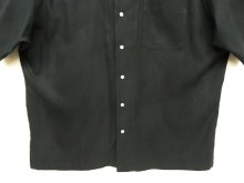 他の写真3: 90'S RALPH LAUREN "CALDWELL" シルク/コットン 半袖 オープンカラーシャツ ブラック (VINTAGE)