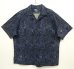 画像1: 90'S RALPH LAUREN "CALDWELL" リネン/コットン 半袖 オープンカラーシャツ インディゴ (VINTAGE) (1)