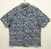 画像1: 90'S RALPH LAUREN "CALDWELL" コットン 半袖 オープンカラーシャツ インディゴ (VINTAGE) (1)