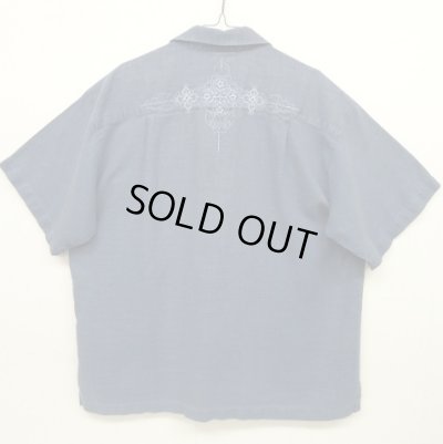 画像3: 05'S PATAGONIA "RHYTHM" ヘンプ/ポリ 刺繍入り 半袖 オープンカラーシャツ (VINTAGE)