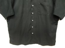 他の写真3: 90'S RALPH LAUREN "CLAYTON" レーヨン/コットン 半袖 オープンカラーシャツ ブラック (VINTAGE)