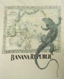 他の写真3: 80'S BANANA REPUBLIC "イグアナ＆マッププリント" ポケット付き Tシャツ USA製 (VINTAGE)