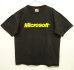 画像1: 90'S MICROSOFT シングルステッチ 半袖 Tシャツ BLACK USA製 (VINTAGE) (1)