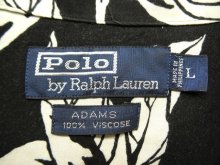 他の写真1: 90'S RALPH LAUREN "ADAMS" レーヨン 半袖 オープンカラーシャツ ブラックベース (VINTAGE)