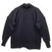 画像1: イタリア軍 モックネック ウール セーター NAVY (DEADSTOCK) (1)
