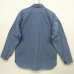 画像2: 90'S RALPH LAUREN "TOBIAS WORKSHIRT" シャンブレー マチ付き 長袖 ワークシャツ ブルー (VINTAGE) (2)