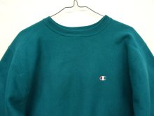 他の写真2: 90'S CHAMPION 刺繍タグ リバースウィーブ 無地 ティール USA製 (VINTAGE)