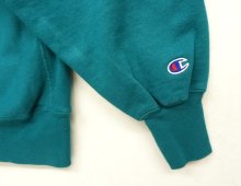 他の写真3: 90'S CHAMPION 刺繍タグ リバースウィーブ 無地 ティール USA製 (VINTAGE)