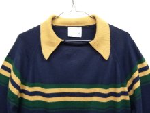 他の写真2: 80'S J.C. PENNEY 襟付き ニット セーター NAVY (VINTAGE)