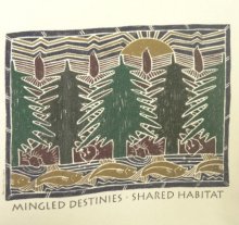 他の写真3: 90'S PATAGONIA "MINGLED DESTINIES SHARED HABITAT" バックプリント 半袖Tシャツ USA製 (VINTAGE)