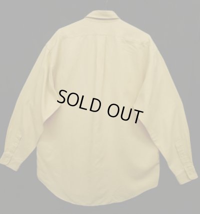 画像2: 90'S RALPH LAUREN "BENFORD" シルク/コットン 長袖シャツ ベージュ (VINTAGE)