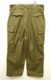 画像3: 50'S フランス軍 M47 フィールドパンツ 前期型 KHAKI サイズ25 (DEADSTOCK) (3)