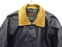 他の写真2: 90'S EDDIE BAUER 黒タグ 襟コーデュロイ レインコート ネイビー (VINTAGE)