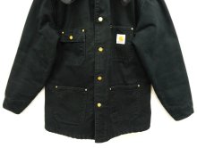 他の写真3: 90'S CARHARTT 裏地ブランケット フード付き ダックジャケット BLACK (VINTAGE)