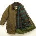 画像2: 80'S BARBOUR 2クレスト 旧タグ "NORTHUMBRIA JACKET" 裏地ウール オイルドジャケット OLIVE イングランド製 (VINTAGE) (2)