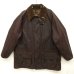 画像1: 90'S BARBOUR 3クレスト 旧タグ "BEAUFORT" オイルドジャケット BROWN イングランド製 (VINTAGE) (1)