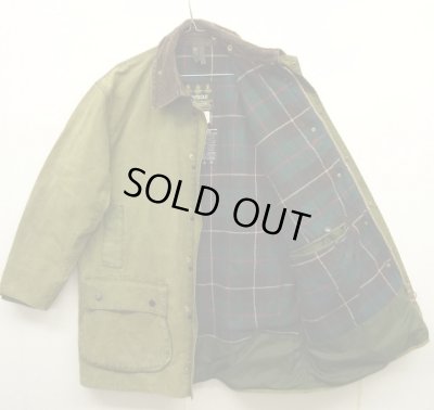 画像2: 90'S BARBOUR 3クレスト 旧タグ "NORTHUMBRIA" 裏地ウール オイルドジャケット OLIVE イングランド製 (VINTAGE)