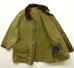 画像2: 80'S BARBOUR 2クレスト "UNLINED GAMEFAIR" オイルドジャケット OLIVE イングランド製 (VINTAGE) (2)