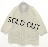 80'S BARBOUR 2クレスト "UNLINED GAMEFAIR" オイルドジャケット OLIVE イングランド製 (VINTAGE)