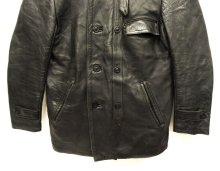 他の写真3: 80'S UNKNOWN "コルビジェジャケット" 裏地ウール レザージャケット BLACK フランス製 (VINTAGE)
